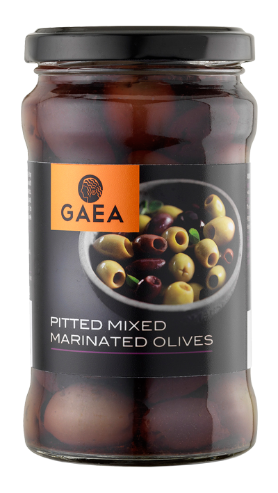 Gaea Pitted Mixed olives in brine 315ml