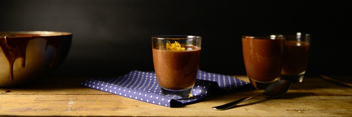 Chocolate mousse with Extra Virgin Olive Oil