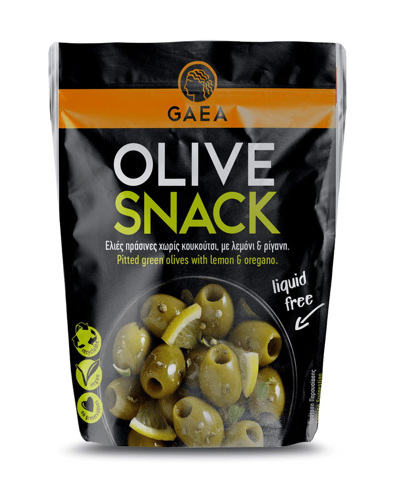 GAEA Olives Marinated with Lemon & Oregano snack 65gr